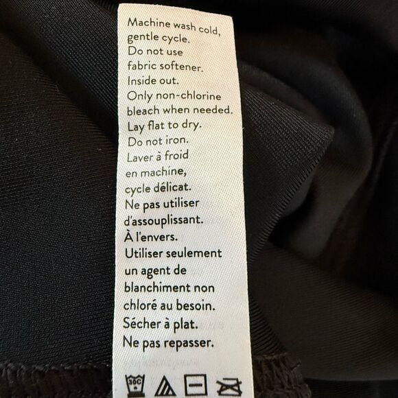 Spanx Faux Leather Leggings Womens Size M Black Stretch Shiny High Rise Ankle - Picture 5 of 6